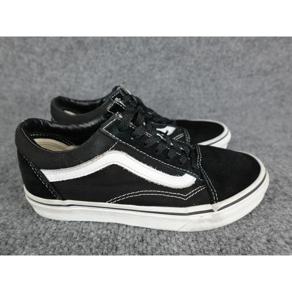 Vans Old Skool Shoes US Mens 3.5/US Women 5‎ Cushioned Black White Low Top